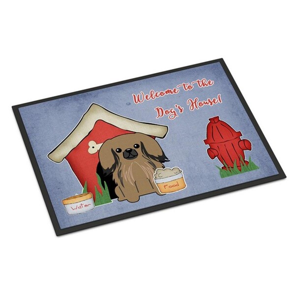 Carolines Treasures Dog House Collection Pekingnese Tan Indoor or Outdoor Mat, 18 x 0.25 x 27 in. BB2856MAT - main
